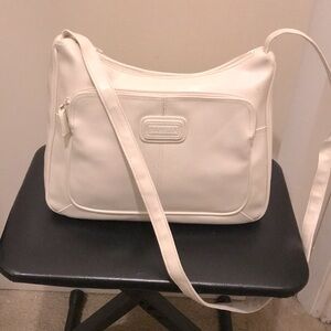 Sabella Cream Colored Shoulder Bag.  EUC